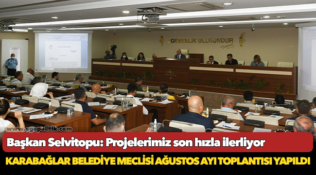 Başkan Selvitopu: Projelerimiz son hızla ilerliyor