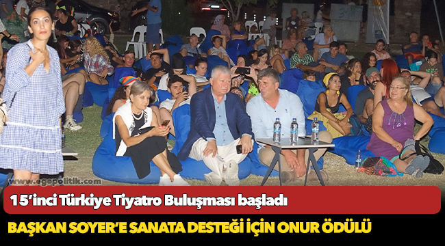 Başkan Soyer’e sanata desteği için onur ödülü