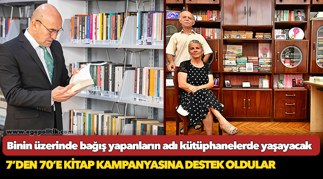 Binin üzerinde bağış yapanların adı kütüphanelerde yaşayacak