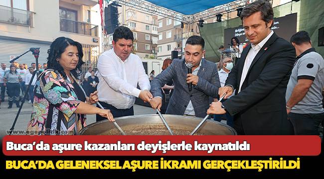Buca’da geleneksel aşure ikramı gerçekleştirildi