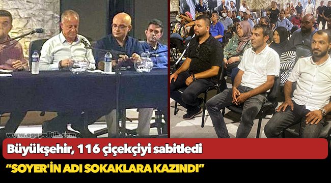 Büyükşehir, 116 çiçekçiyi sabitledi