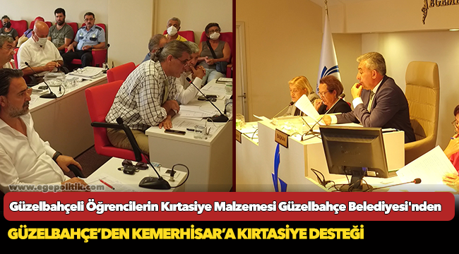 Güzelbahçeli Öğrencilerin Kırtasiye Malzemesi Belediyeden