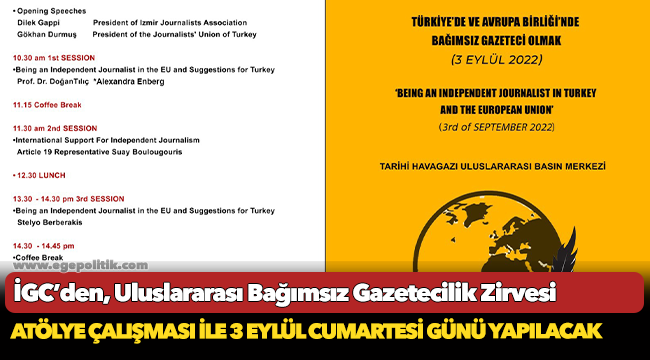 İGC’den, Uluslararası Bağımsız Gazetecilik Zirvesi