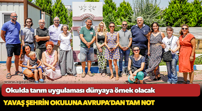 Okulda tarım uygulaması dünyaya örnek olacak