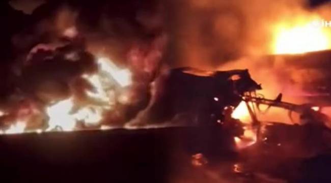 Suriye'de akaryakıt tankları çarpıştı: 1 ölü, 3 yaralı