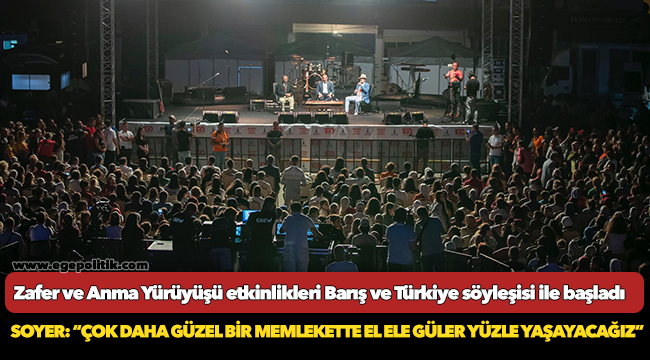 Zafer ve Anma Yürüyüşü etkinlikleri Barış ve Türkiye söyleşisi ile başladı