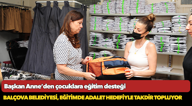 Başkan Anne’den çocuklara eğitim desteği