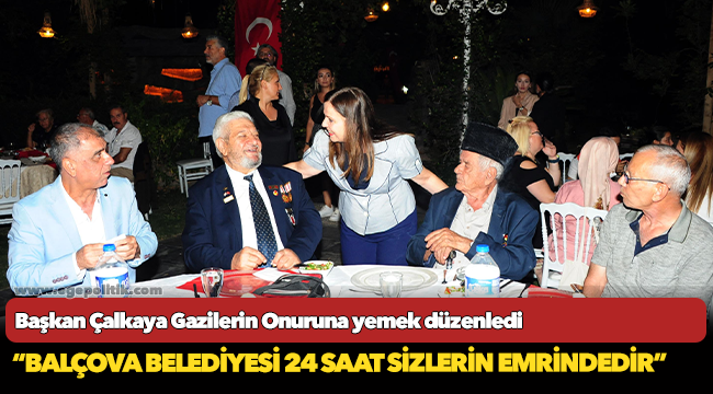 Başkan Çalkaya Gazilerin Onuruna yemek düzenledi
