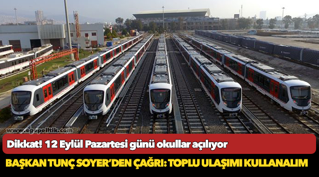 Başkan Tunç Soyer’den çağrı: Toplu ulaşımı kullanalım