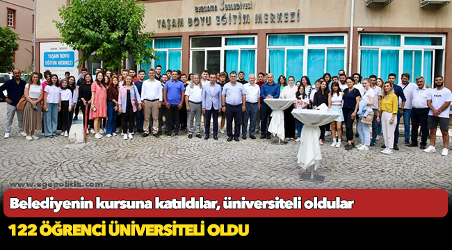 Belediyenin kursuna katıldılar, üniversiteli oldular