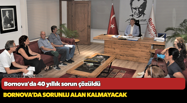 Bornova’da 40 yıllık sorun çözüldü