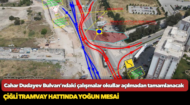 Çiğli Tramvay hattında yoğun mesai