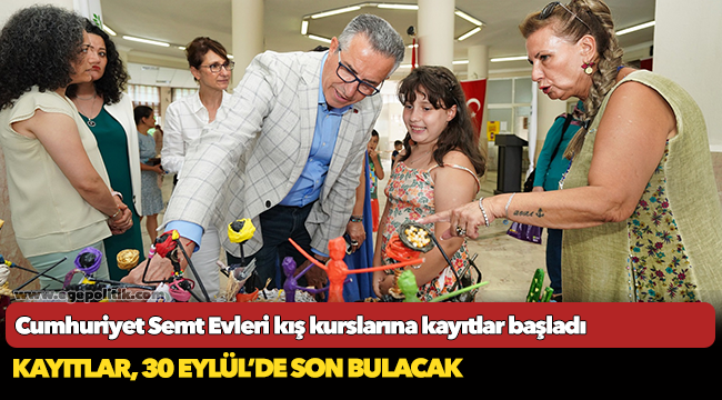 Cumhuriyet Semt Evleri kış kurslarına kayıtlar başladı