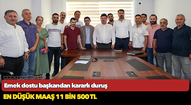 Emek dostu başkandan kararlı duruş