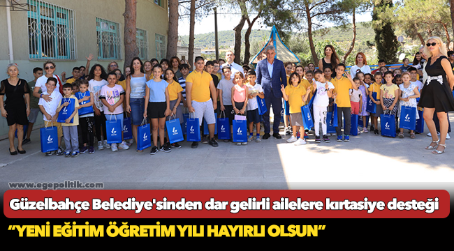 Güzelbahçe Belediyesi’nden Öğrencilere Kırtasiye Desteği