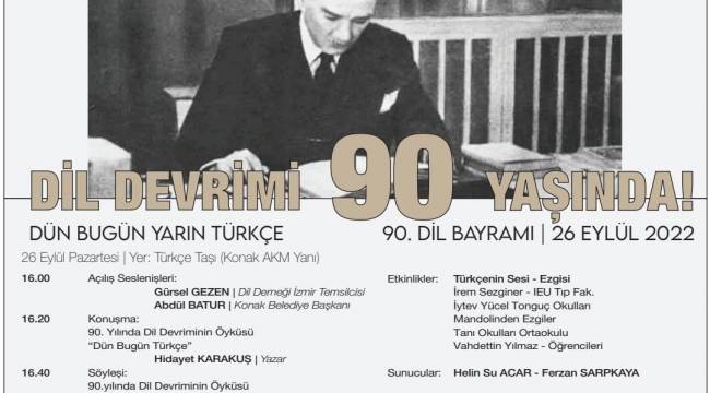  İzmir'de 90. dil bayramı kutlanacak