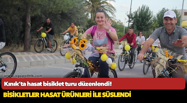 Kınık’ta hasat bisiklet turu düzenlendi!