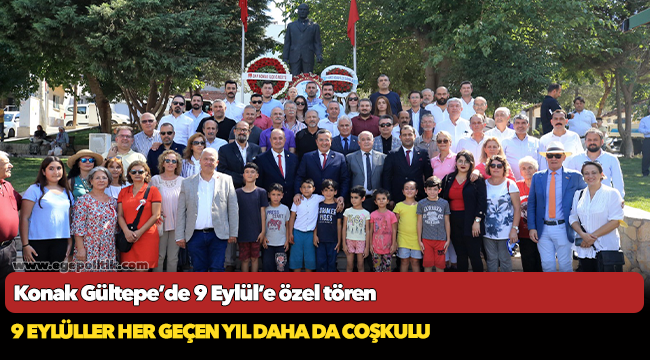 Konak Gültepe’de 9 Eylül’e özel tören