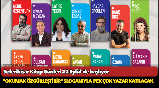 Seferihisar Kitap Günleri 22 Eylül’de başlıyor