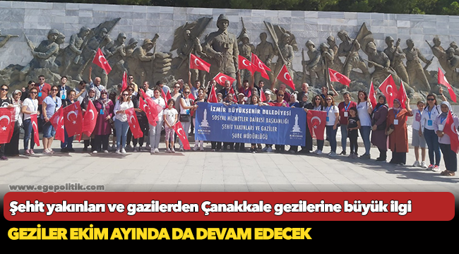 Şehit yakınları ve gazilerden Çanakkale gezilerine büyük ilgi