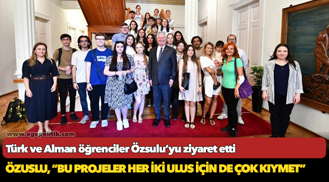 Türk ve Alman öğrenciler Özsulu’yu ziyaret etti
