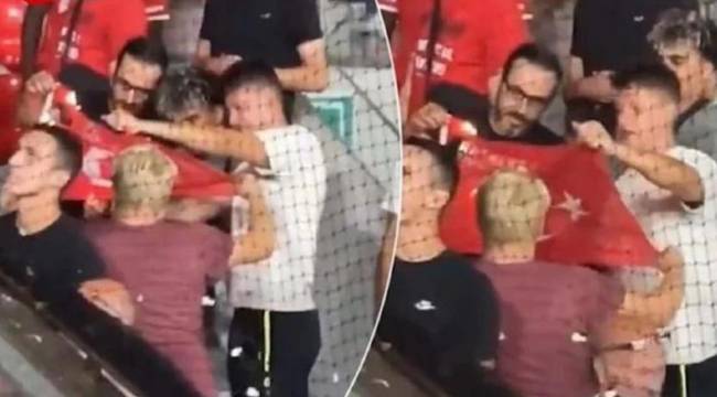 Yakılan Türk bayrağı için soruşturma