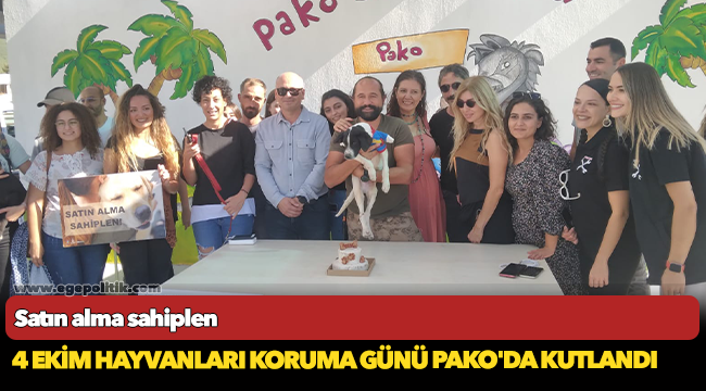 4 Ekim Hayvanları Koruma Günü Pako'da kutlandı