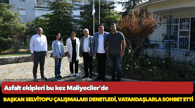 Asfalt ekipleri bu kez Maliyeciler'de