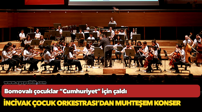 Bornovalı çocuklar “Cumhuriyet” için çaldı