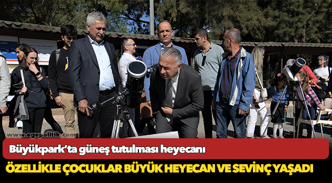 Büyükpark’ta güneş tutulması heyecanı