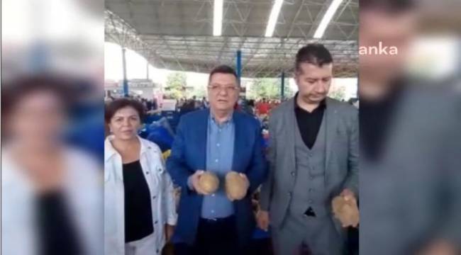 CHP'li Göker: İki patates 14 lira ediyor, ne satıcı satabiliyor, ne de alıcı alabiliyor