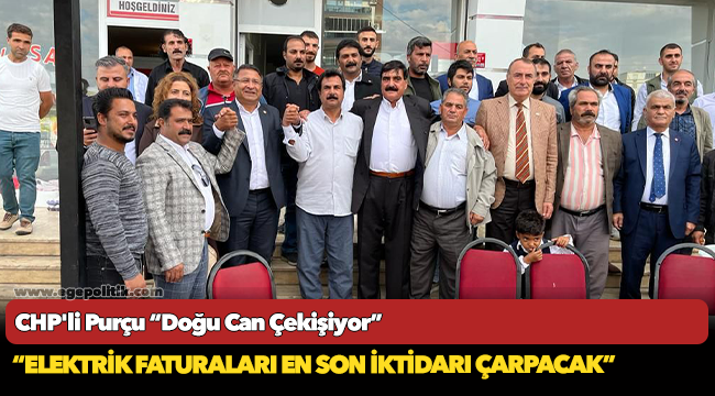 CHP'li Purçu “Doğu Can Çekişiyor”