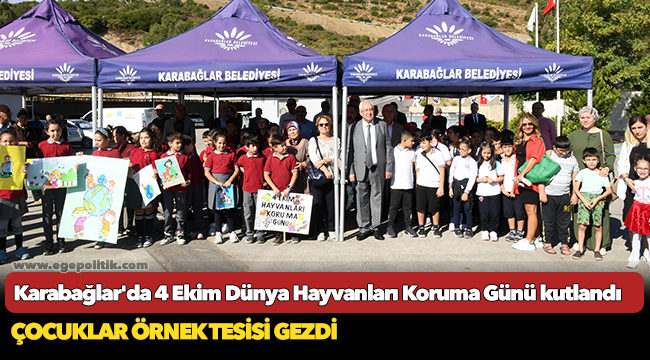 Çocuklar örnek tesisi gezdi