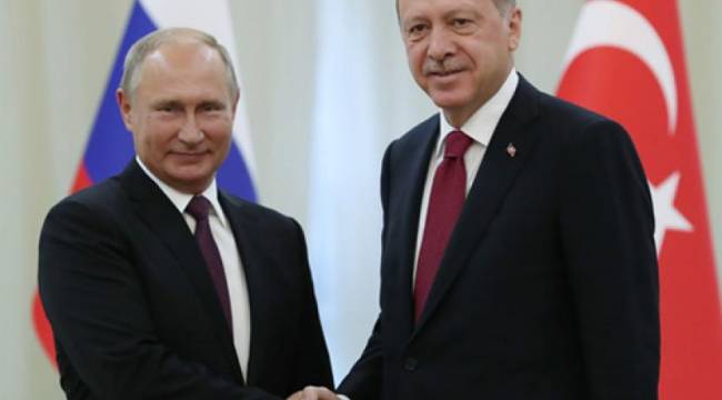 Erdoğan Putin'le görüştü