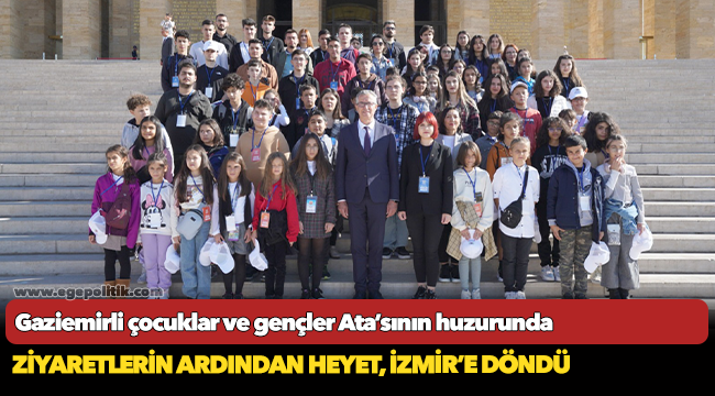 Gaziemirli çocuklar ve gençler Ata’sının huzurunda