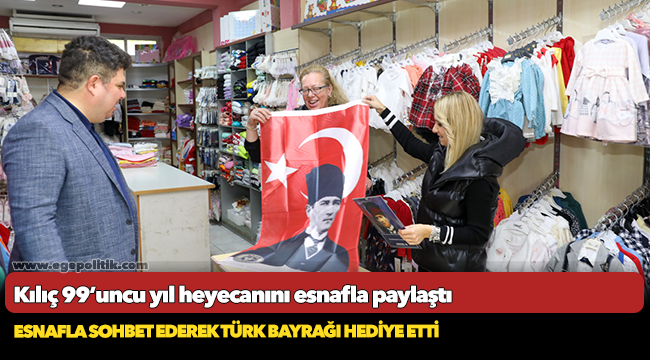 Kılıç 99’uncu yıl heyecanını esnafla paylaştı