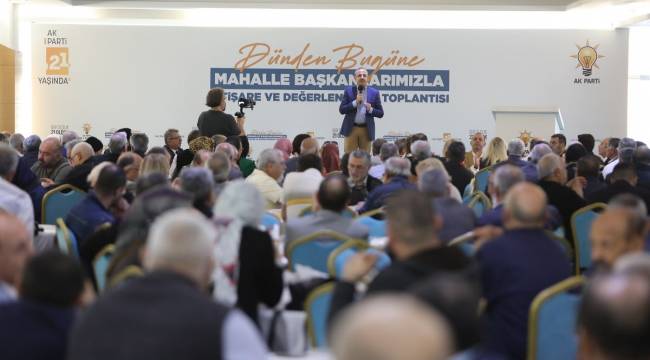 Mahalle Başkanları’na heyecan aşısı  AK Parti İzmir İl Başkanı Kerem Ali Sürekli;  “Partimizin çekirdeği sizlersiniz…”