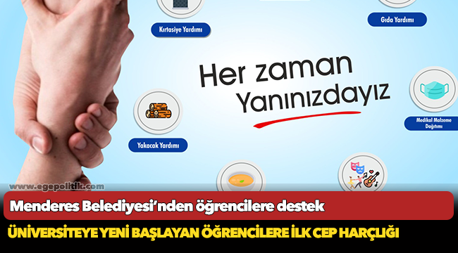 Menderes Belediyesi’nden öğrencilere destek