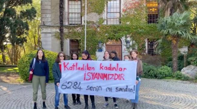 Naci İnci'ye '6284 senin mi sandın' pankartı açan öğrencilerden 4'üne hapis talebi