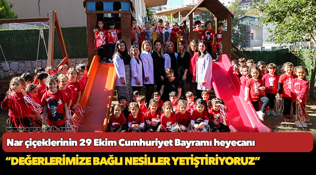 Nar çiçeklerinin 29 Ekim Cumhuriyet Bayramı heyecanı
