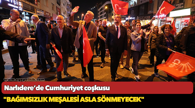 Narlıdere’de Cumhuriyet coşkusu