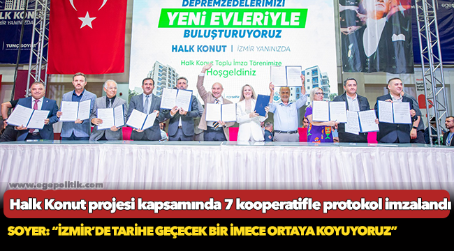 Soyer: “İzmir’de tarihe geçecek bir imece ortaya koyuyoruz”