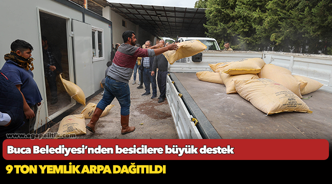 9 ton yemlik arpa dağıtıldı