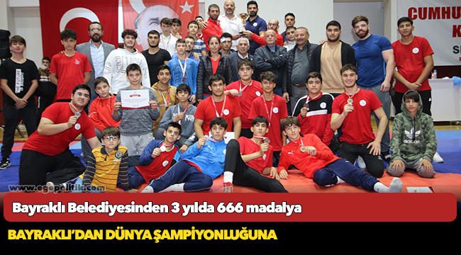 Bayraklı Belediyesinden 3 yılda 666 madalya
