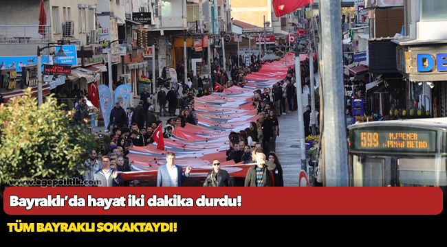 Bayraklı’da hayat iki dakika durdu!