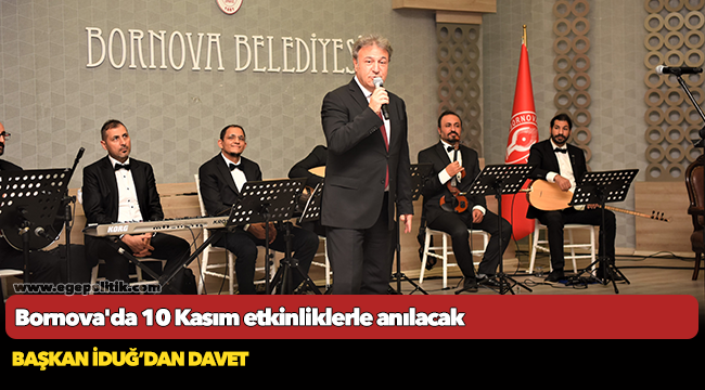 Bornova'da 10 Kasım etkinliklerle anılacak