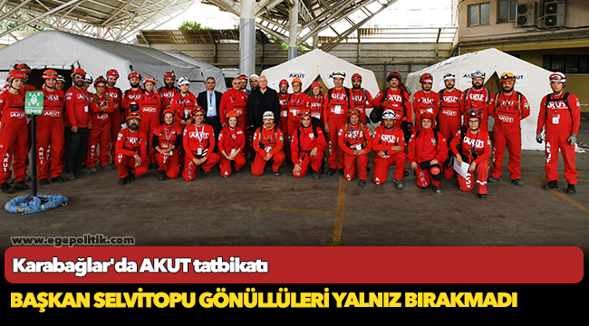 Karabağlar'da AKUT tatbikatı