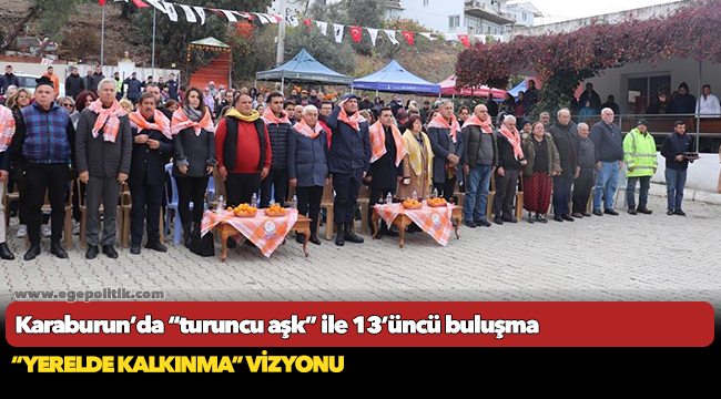 Karaburun’da “turuncu aşk” ile 13’üncü buluşma