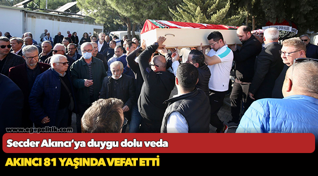 Secder Akıncı’ya duygu dolu veda