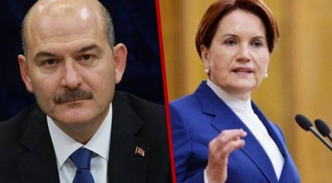 Soylu&#039;ya bir dava da Akşener&#039;den